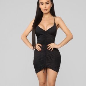 Fashion Nova Ruched BodyCon Mini Dress